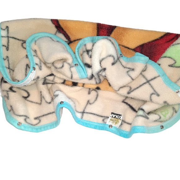 Vintage Colap Textil Winnie The Pooh Cuddle Wrap Snap & Zipper Blanket 30" X 38" - Picture 11 of 14